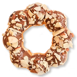 Nutella Almonds mochi donut