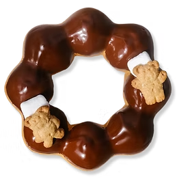 Dark Chocolate Smores mochi donut