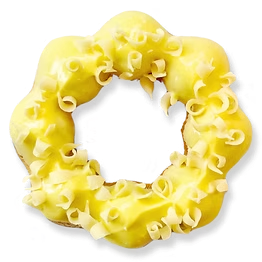 Lemon Cheesecake mochi donut