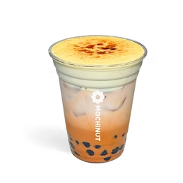 Crème Brûlée Thai Tea boba drink