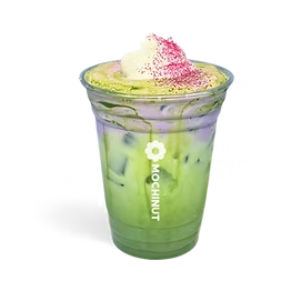 Ube Matcha Einspänner matcha drink