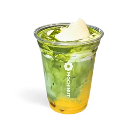 Mango Matcha Einspänner matcha drink