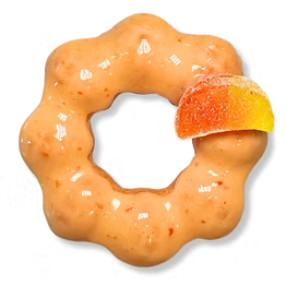 Tangerine Orange mochi donut