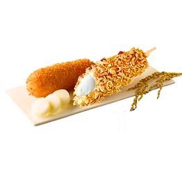 Extra Crispy Ramen Noodle Corndog Korean corndog