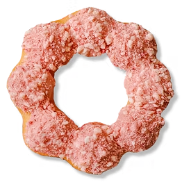 Strawberry Shortcake mochi donut