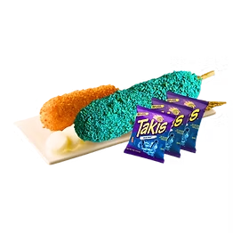 Blue Takis Corndog Korean corndog